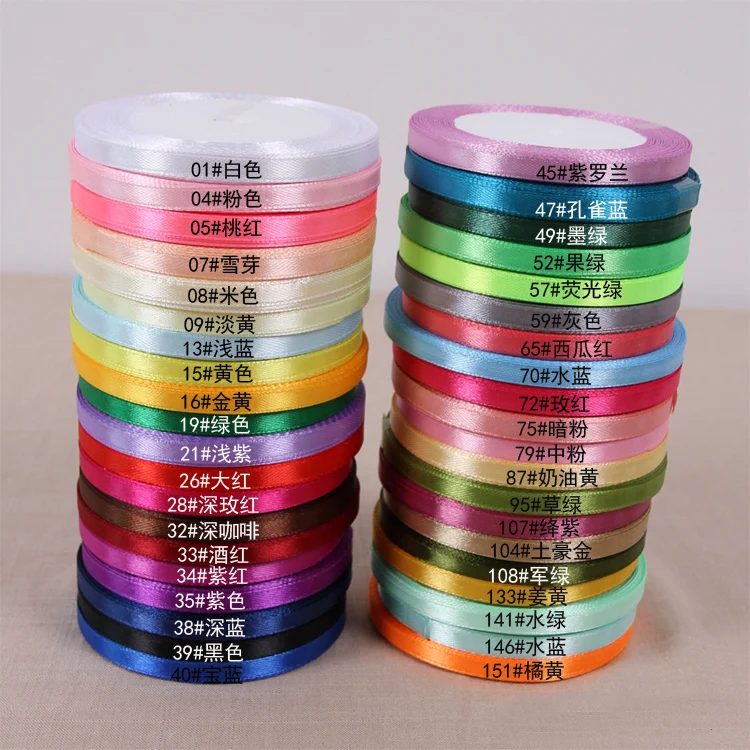 25 ярдов/рулон шелковые атласные ленты 6 мм|silk satin ribbon|satin ribbonribbon red |