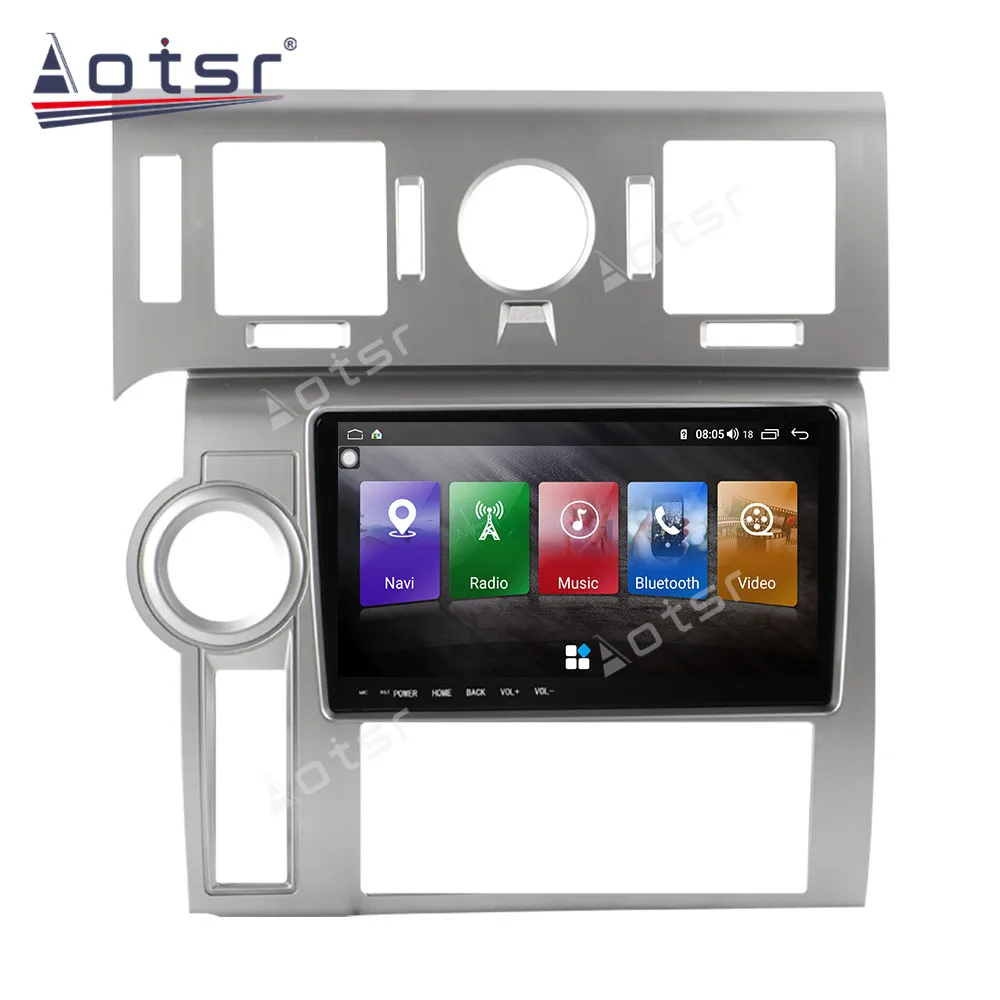 저렴한 Hummer H2 SUV 128 + 라디오 안드로이드 10 카 스테레오 무선 Carplay GPS 네비게이션 DSP 차량용 멀티미디어 플레이어 용 6 + 2008 GB