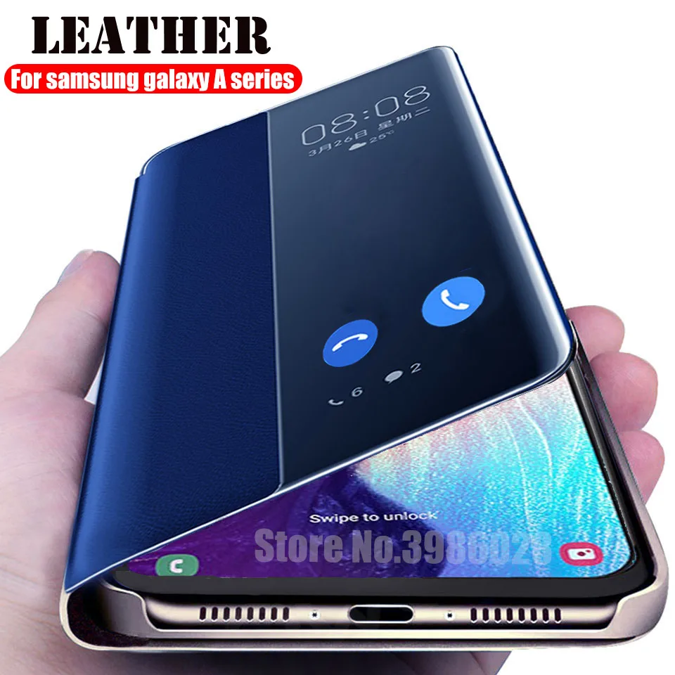 Откидной кожаный чехол для samsung Galaxy A30 A20 A10 A40 A50 A70 A20e Умная книга вида покрытия на samsung 10 30 40 50 70 20 coque