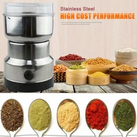 110v electric coffee bean grinder stainless steel multi function household pulverizer for grain grain nut bean and spices