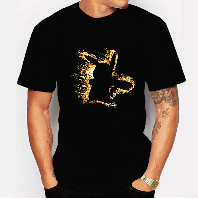 Tshirt 17 Футболка NO COFFEE NO WORKEE, футболка с Пикачу, Покемон-пика, мужские футболки с круглым вырезом, Забавные футболки, мужские футболки с покемоном-Пикачу - Цвет: Tshirt 17