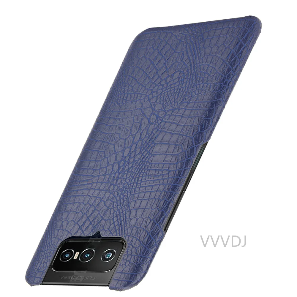 Жесткий чехол из крокодиловой кожи для Asus Zenfone 7 ZS670KS Zenfone7 | Мобильные телефоны и