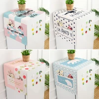 washing machine dust cover with two pockets waterproof for fridge microwave home organization washer and dryer kitchen