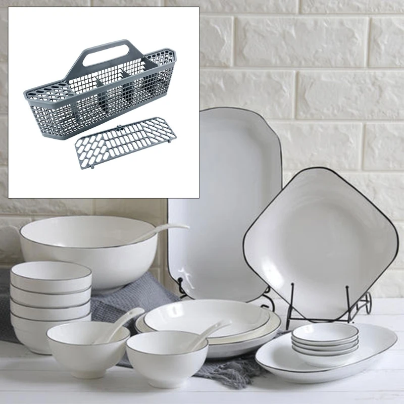 

Universal Automatic Cutlery Dishwasher Basket Storage Box Replacement Parts Accessories Household Kitchen Collection