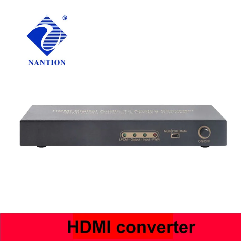 Аудио экстрактор HDMI-com 4K HDMI цифровой аудио от LPCM до 7 1 Аналоговый преобразователь