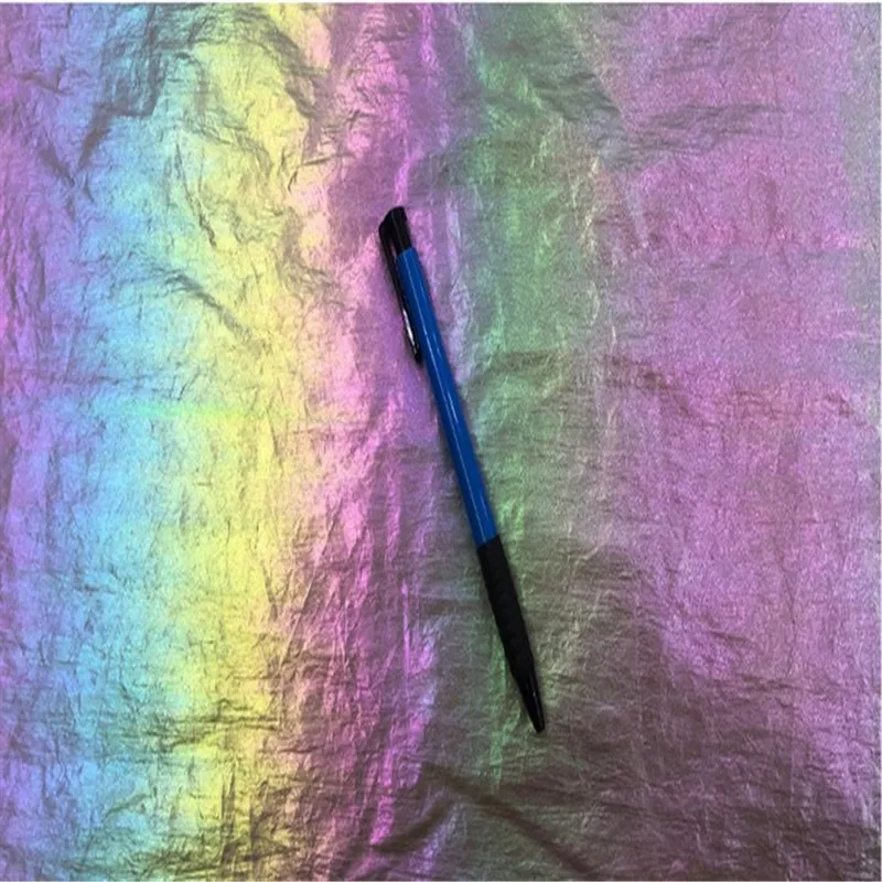 1 Yd мягкая Радужная градиентная блестящая ткань украшение для свадебной