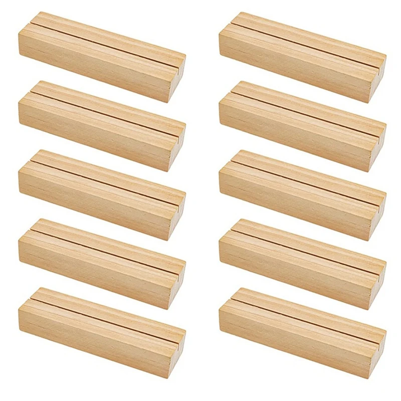 

10 шт., деревянные держатели для карт