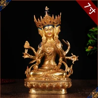 top good home family efficacious talisman buddhism full gilding gold plated namgyalma kong kim buddha statue