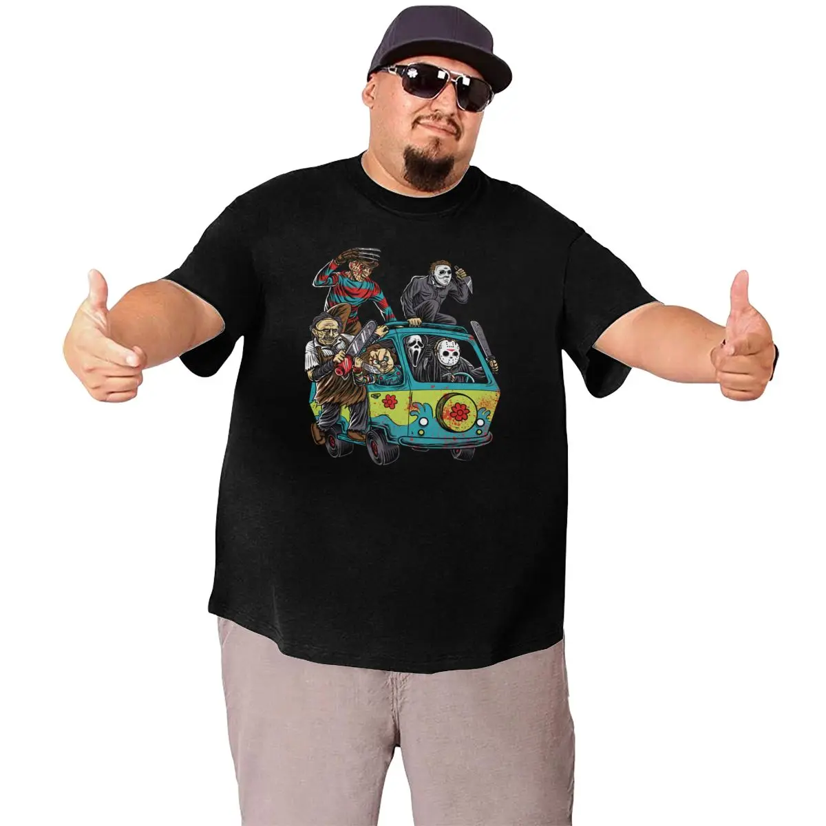 Мужские футболки с машинкой резни принтом ужасов Чаки Джейсона вурхиса Майкла