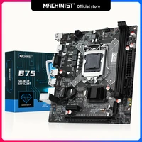 machinist b75 desktop motherboard lga 1155 cpu support intel i3i5i7 processor and ddr3 memory with vga hdmi x7 v124