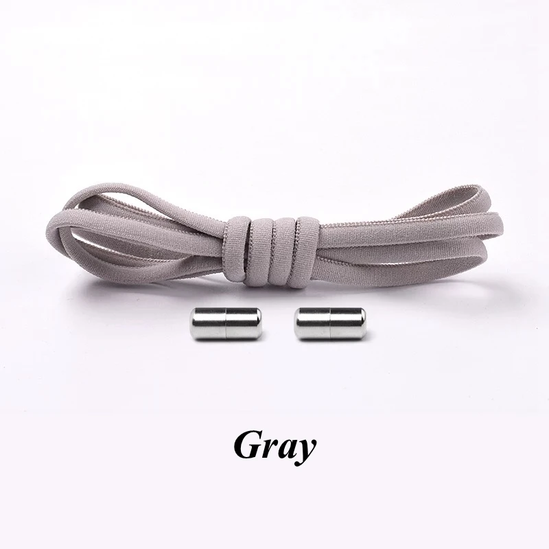 1 Pair Elastic Shoe laces Round No Tie Shoelaces Kids and Adult Sneakers Shoelace Running Leisure Quick Lazy Laces 19 Colors