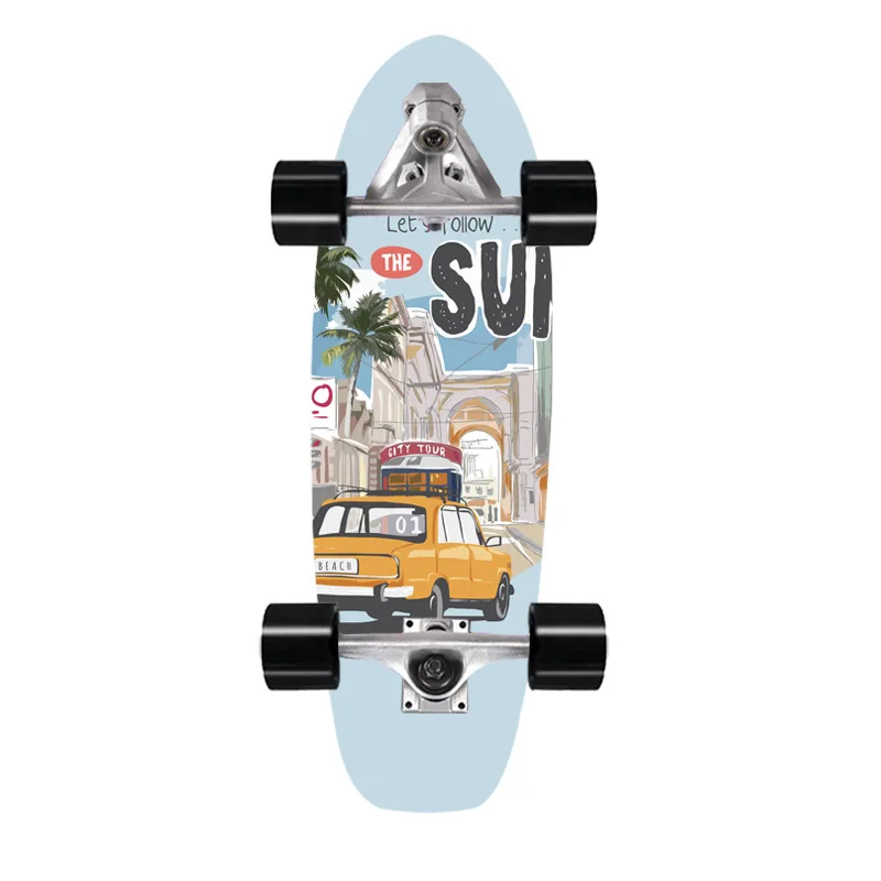 

Скейтборд для серфинга на земле Cx7 мостовой клен, симуляция серфинга, катания на лыжах, скейтборд 76 см