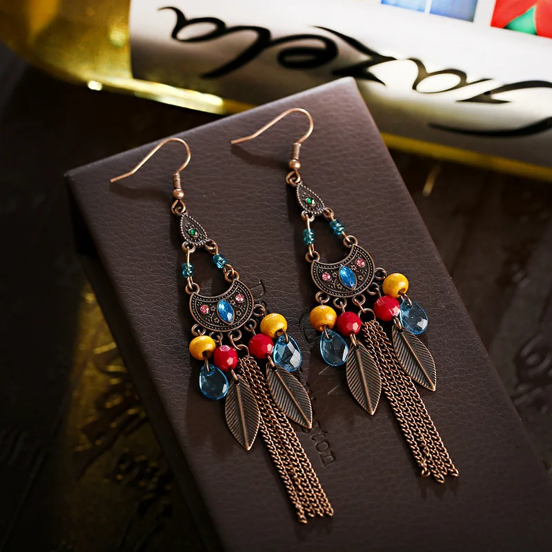 Винтажная Этническая бижутерия индийские серьги Jhumka с маленьким колокольчиком и