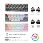 Механическая клавиатура Skyloong SK61S, Беспроводная игровая Водонепроницаемая макро клавиатура с RGB-подсветкой, для настольного ПК, ноутбука, Macbook, геймера, GK61