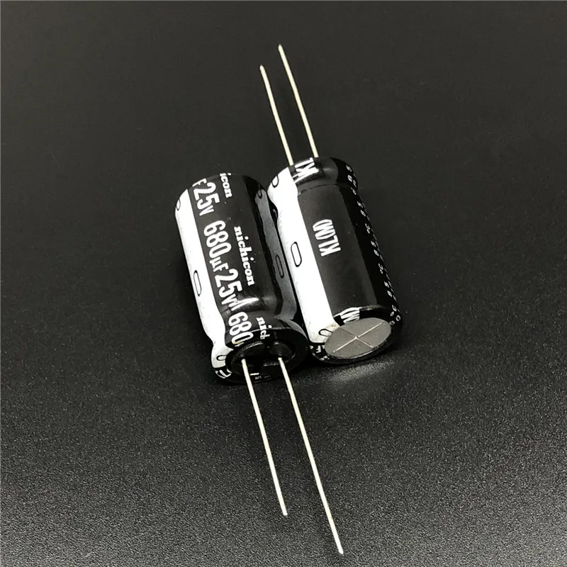 5 шт./50 шт. 680 мкФ 25 в NICHICON KL 12 5x25 мм 25V680uF низкая утечка тока Алюминиевый