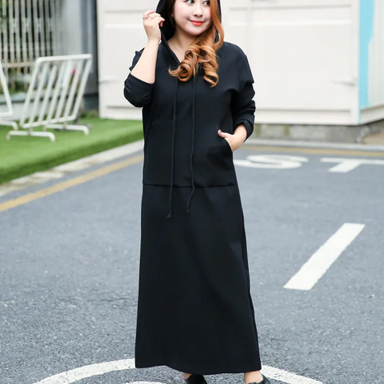 Платье размера плюс модные женские вязаные платья элегантные свитера с высоким