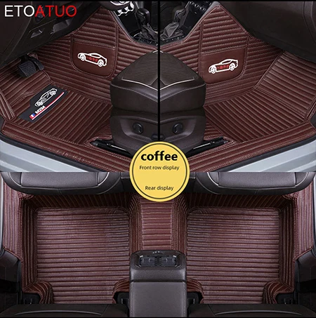 coffee ETOATUO пользовательские автомобильные коврики для mazda CX-5 CX-7 CX-9 cx3 6 gh 6 gg 323 626 demio коврики для автомобилей Автомобильные Чехлы подогрев сидений - Название цвета: coffee