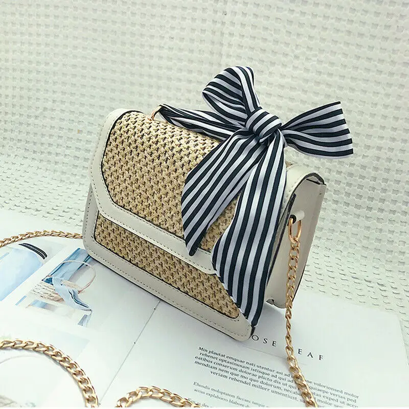 Женские сумки летняя пляжная сумка из ротанга соломенная тканая богемная на