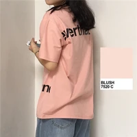 behind the 2021 summer cotton base round neck english graphic t shirts aesthetic korean style oversize kawaii clothes