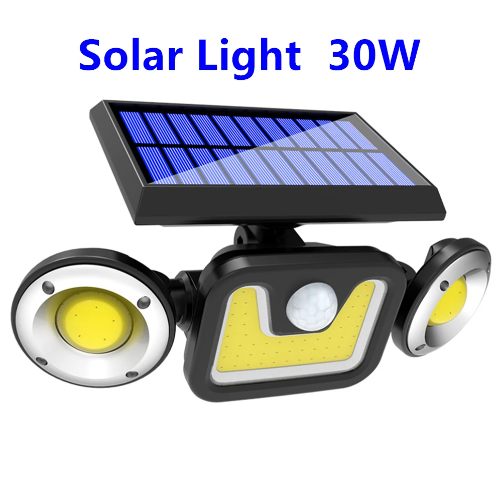 

3 Modes LED Solar Light Outdoor Solar Lamp PIR Motion Sensor Wall Light Waterproof Solar Powered Sunshine for Garden Decoration