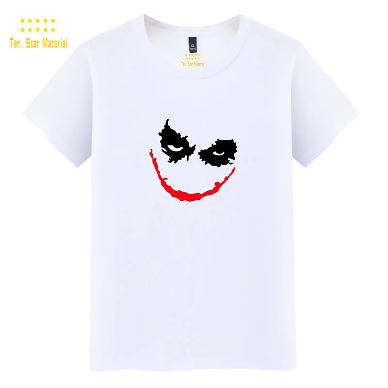 Размера плюс одежда для женская летняя обувь Топ белая футболка в стиле Джокер
