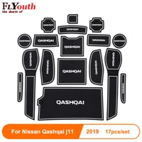 non slip auto interior door gate pad cup mat for nissan qashqai j11 2019 17pcs car accessories car door mat styling