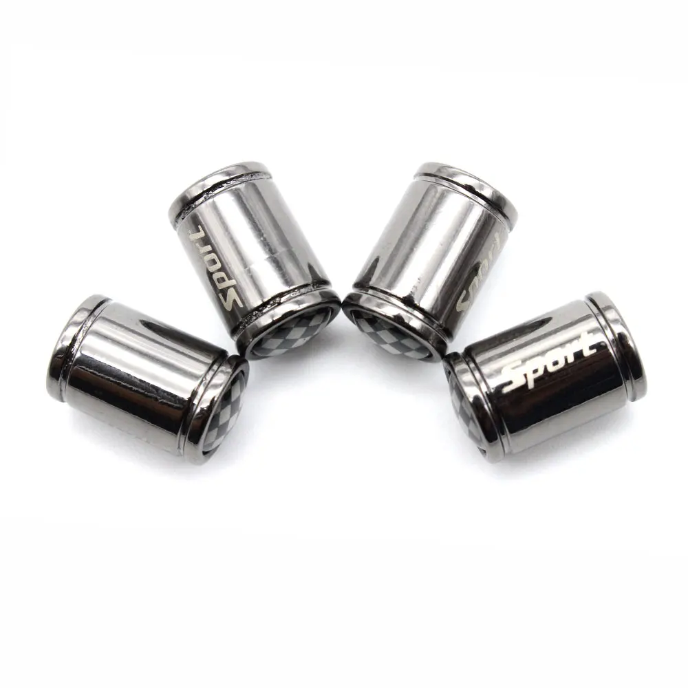 4 шт./компл. медь + хром черный и белый стиль крышка на стержень клапана шины колеса