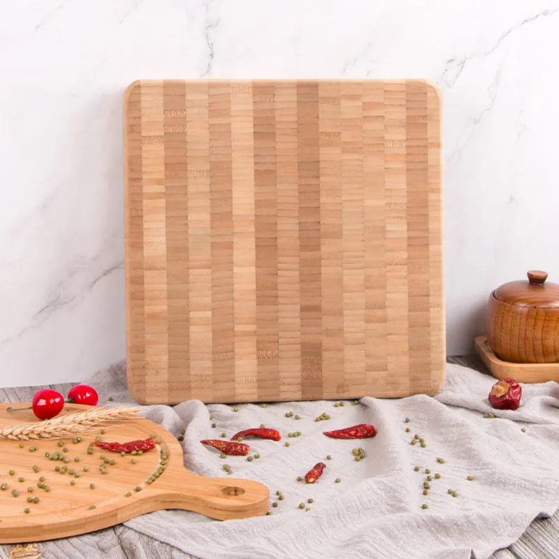 

Экологичная бамбуковая разделочная доска, домашняя квадратная Толстая мини-разделочная доска, кухонная разделочная доска из натурального ...