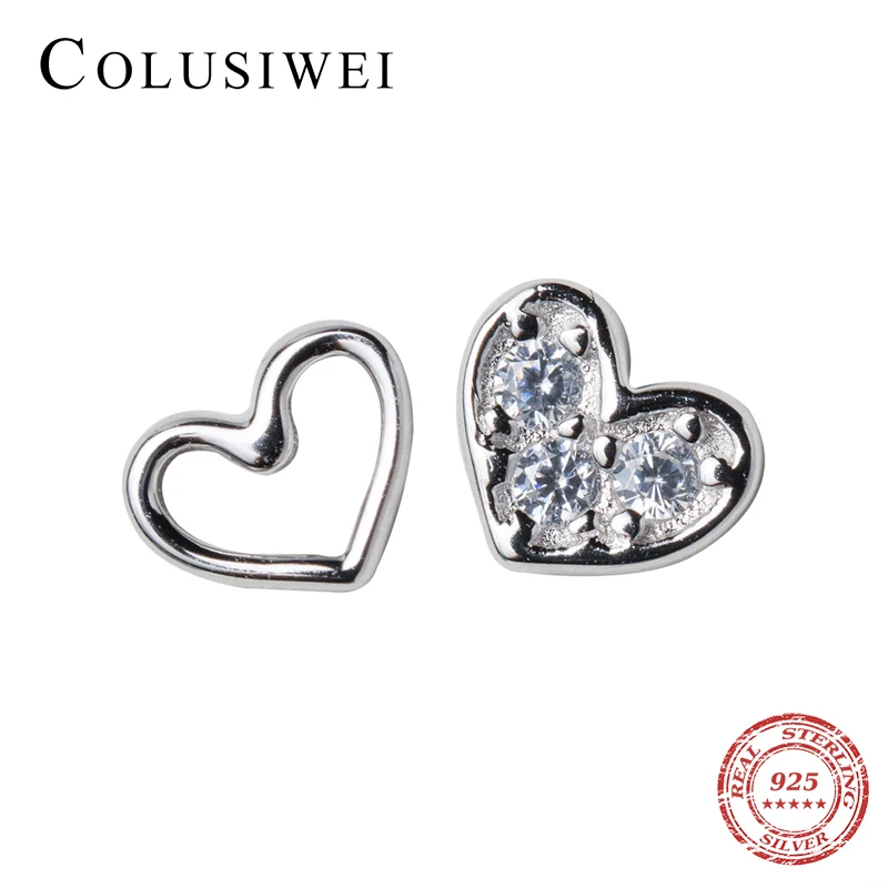 Colusiwei романтическое Новое серебро 925 пробы прозрачное цирконовое сердце