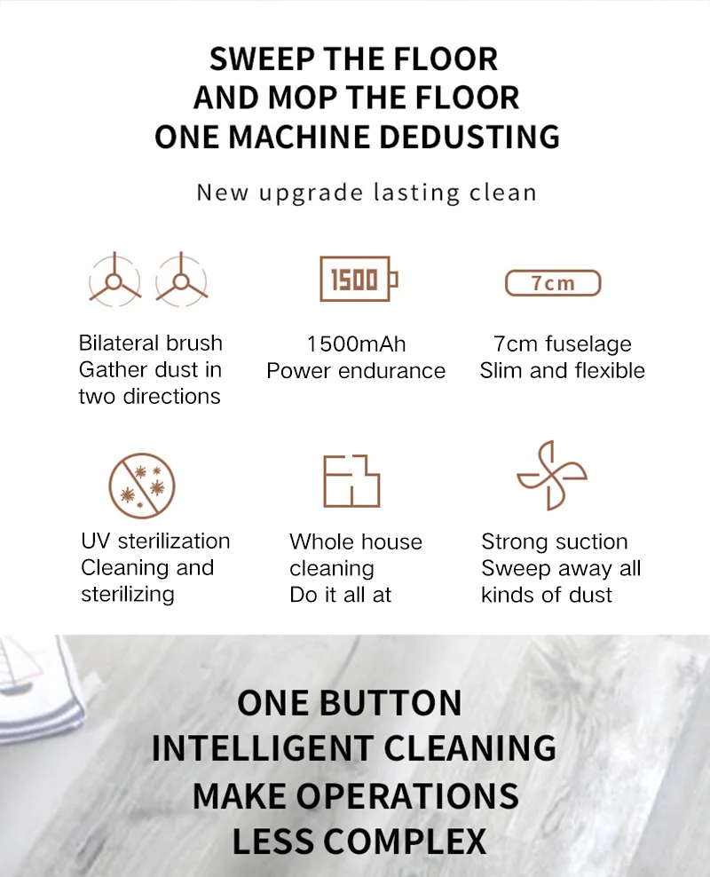 

Automatic robot Wireless vegan vacuum cleaner Dry wet cleaning machine Charge Intelligent vacuum cleaner Home