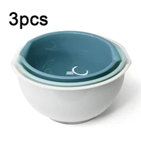 3pcs mixing bowl set plastic salad bowl kitchen noodle rice vegetable fruit soup mixing bowls for baking household tableware