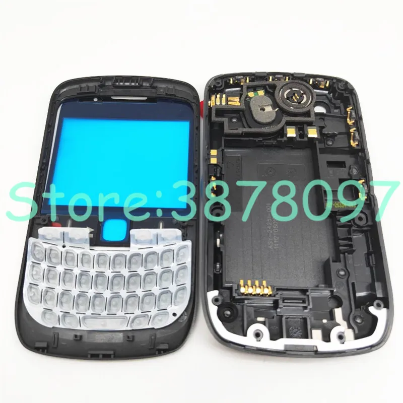Оригинальный полный корпус для Blackberry Curve 8520 Полный Чехол замены в белом/черном