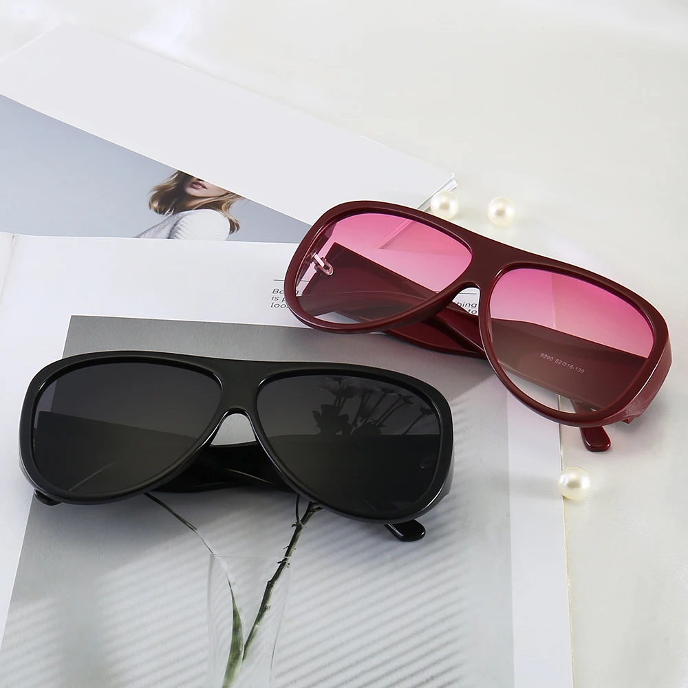 Модные антибликовые очки PAMASEN желеобразного цвета градиентные солнцезащитные