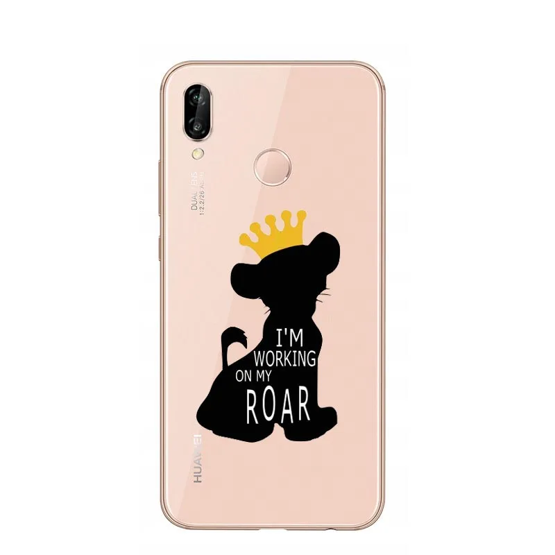 Силиконовый чехол Disneys lion king Simba nala Pumba Hakuna Matata для huawei P30 Lite P30 Pro P20 Lite P10 Lite Mate20