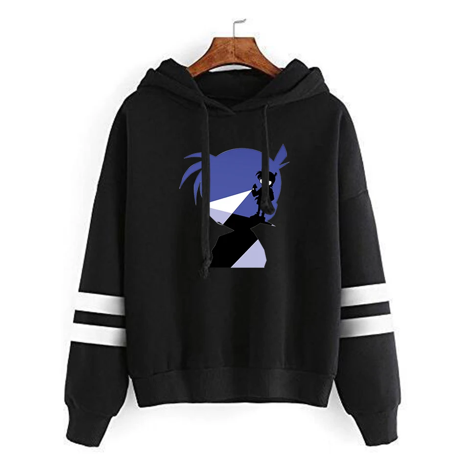 Black Detective Conan Fashion Print Case Closed Hoodies Outwear Sweatshirt Casual Unisex Soft Streetwear Trendy Hot sale Clothes - Цвет: Black