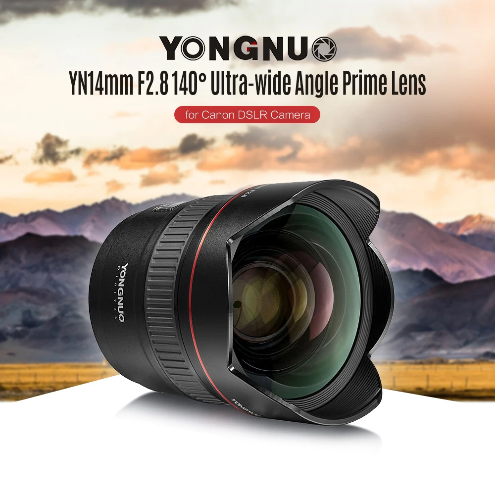 YONGNUO YN14mm F2.8 объектив ультра-широкоугольный для камеры Авто/ручная фокусировка 114