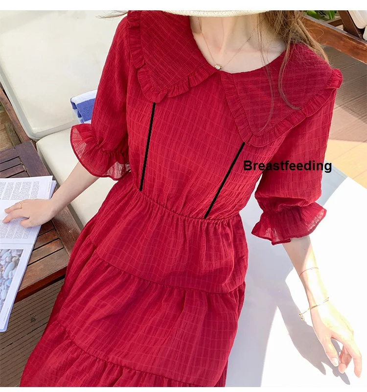 Длинные элегантные платья с высокой талией для беременных летнее платье