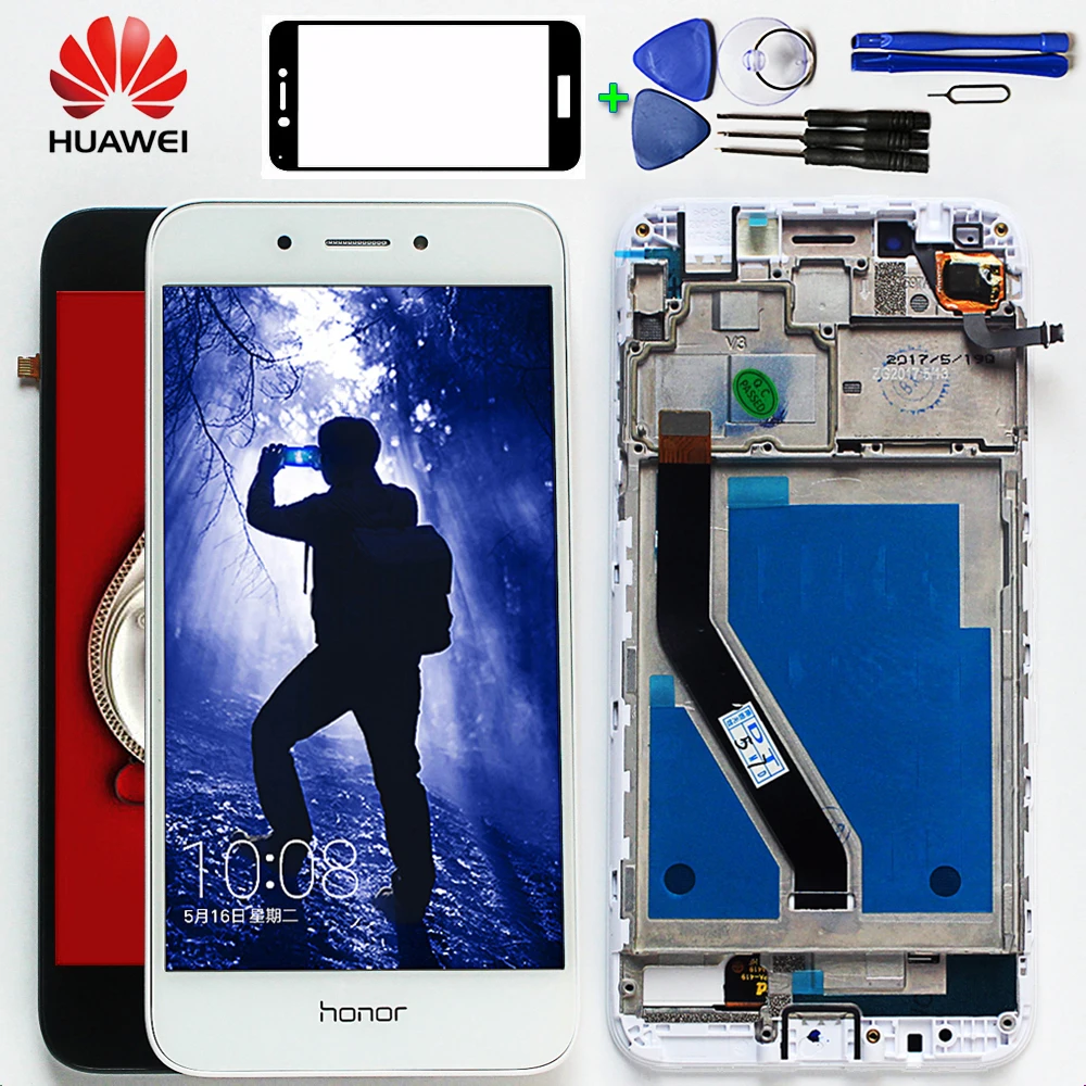 ЖК дисплей для Huawei Honor 6A 5 0 дюйма сенсорный экран с дигитайзером в сборе рамкой из