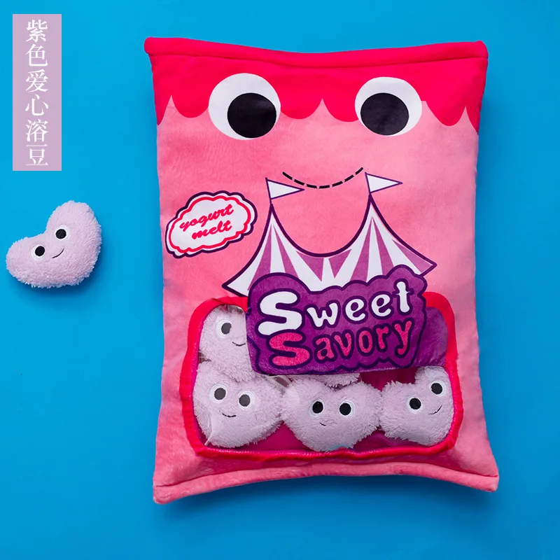 

Snack Pillow Puff Toy A Bag of Cheesy Puffs Plush Toy Soft Stuffed Funny Food Pillow Cushion for Child Birthday Gift