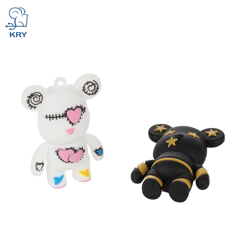 

NEW 2019 cartoon violent bear 2.0 usb flash drive thumb pendrive u disk 4gb 8gb 16gb 32GB 64GB usb flash drive flash drive free