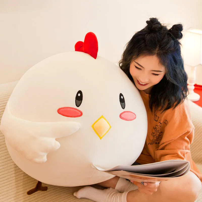 25 50 см новые белые курица плюшевая игрушка Животные милый мягкий плюшевый