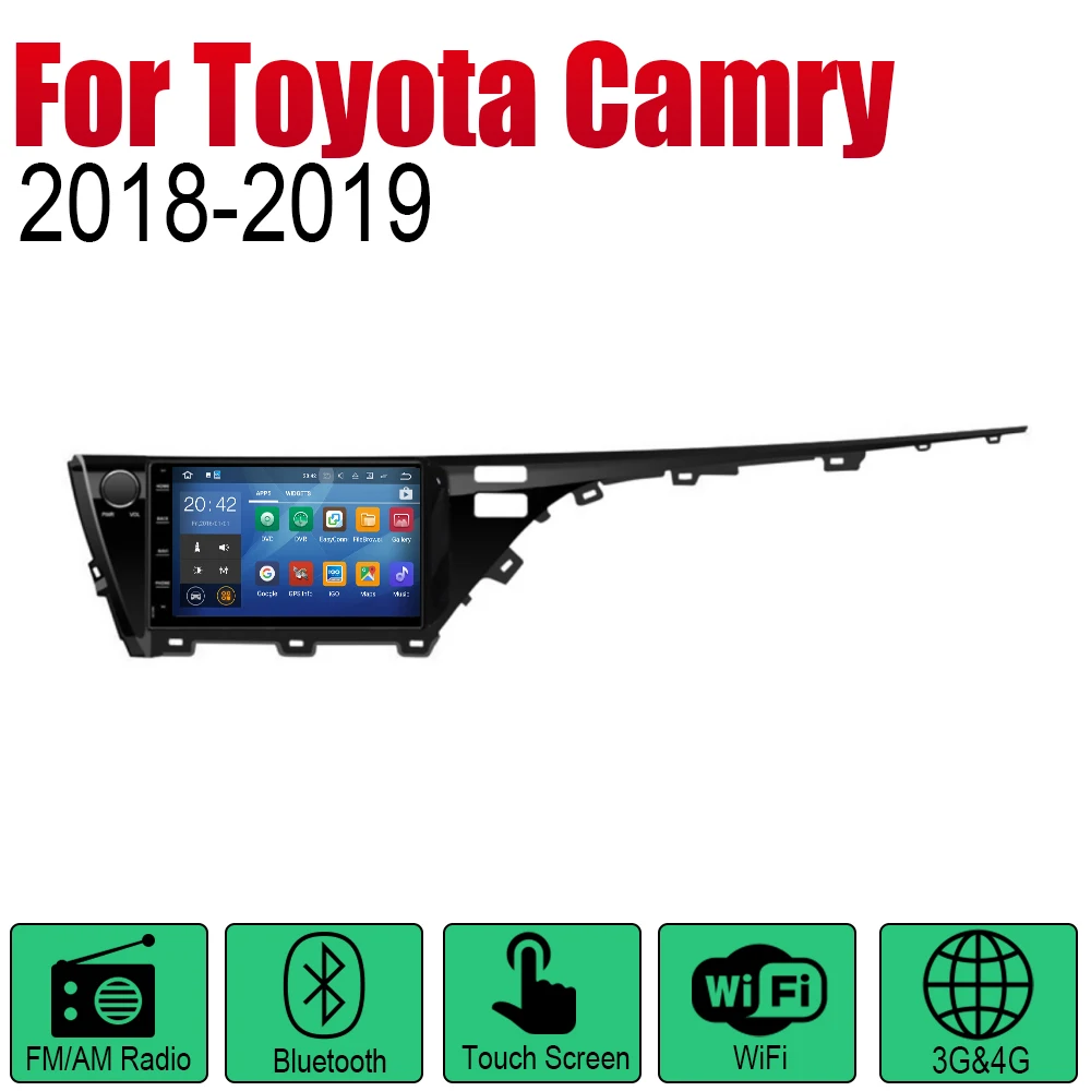 Автомагнитола ZaiXi 2 Din Android для Toyota Camry 2018 ~ 2019 GPS навигация BT Wi Fi карта