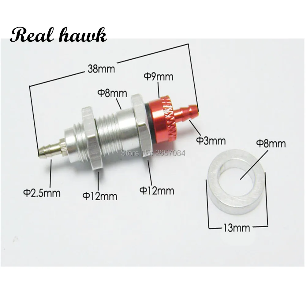 1 шт. алюминиевый сплав односторонний заполняющий клапан для деталей модели