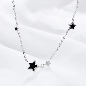 

Korean Fashion Pentagram Pendant with Zircon Star Temperament Clavicle Chain Jewelry Star Clavicle Chain Birthday Gift K9l-1097x