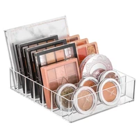 7 grids transparent acrylic eyeshadow compact organizer drawer organization divider makeup storage box slot clear cosmetics case