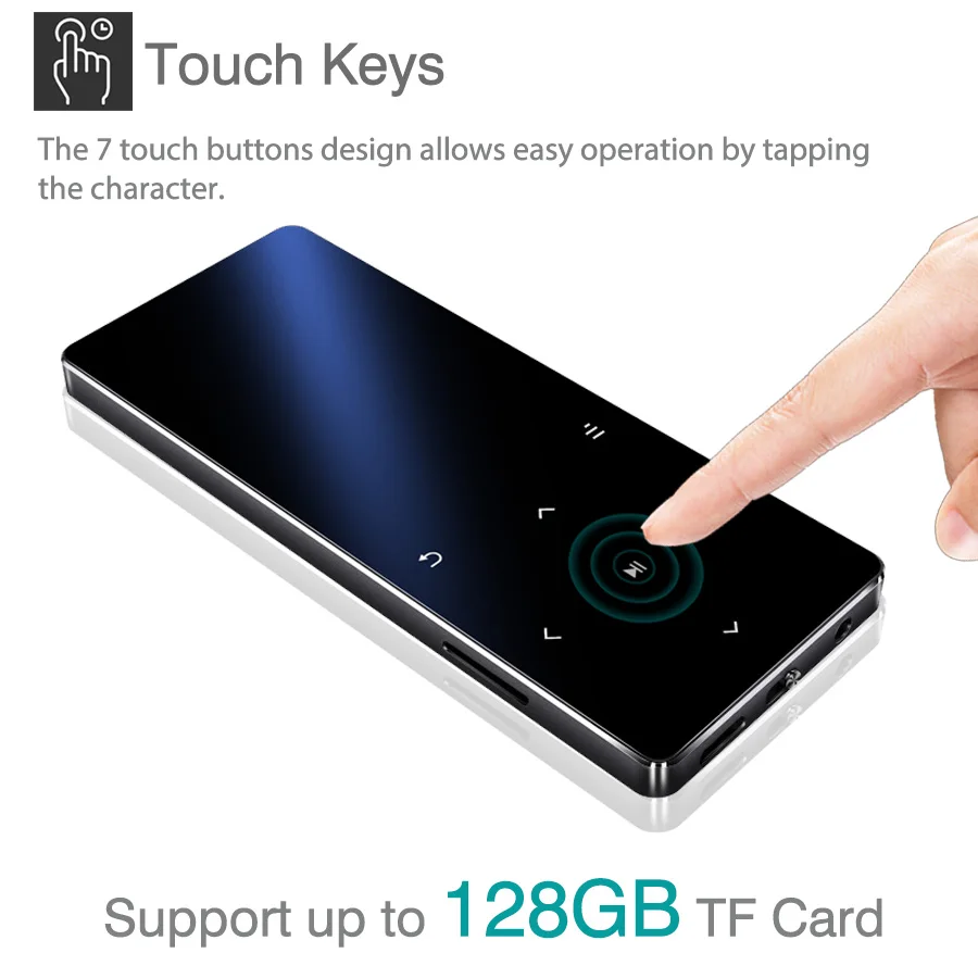 MP4 плеер с bluetooth наушники металлические наушники mp3 mp4 плеера Портативный MP4 медиа slim с 1,8 дюймов сенсорные клавиши fm Радио Видео плеер Hifi MP 4