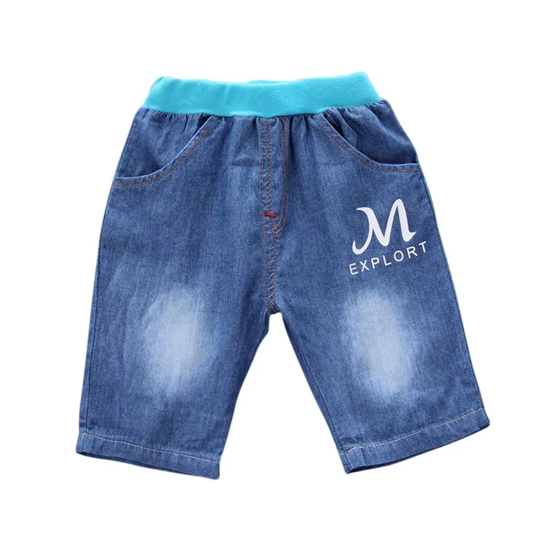 

Fashion 2pcs Summer Infant Baby Boys Outfit Suit Fashion Print Top T-shirt + Denim Shortsborn Clothing Leisure Set