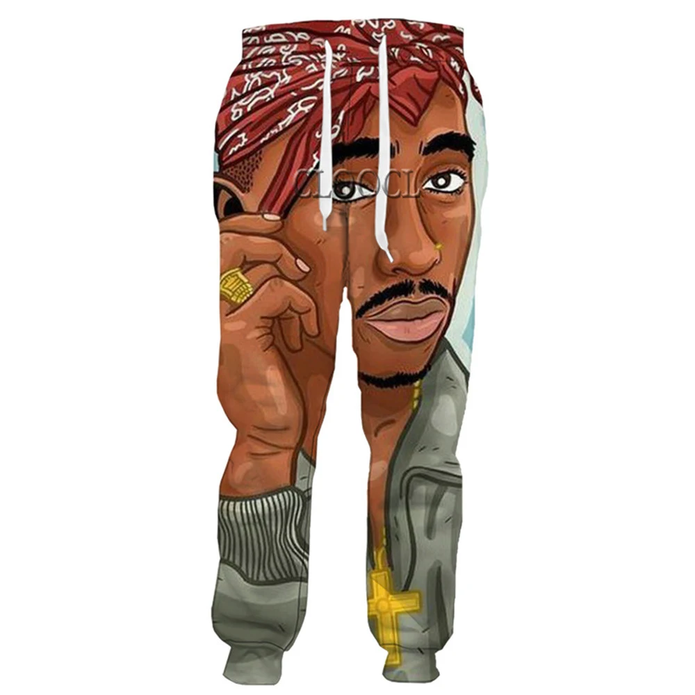 CLOOCL Newest Hip Hop Rapper Amaru Shakur 2pac Tupac Trousers Men Women 3D Print Fashion Casual Sweatpant Harajuku Jogging Pants | Мужская