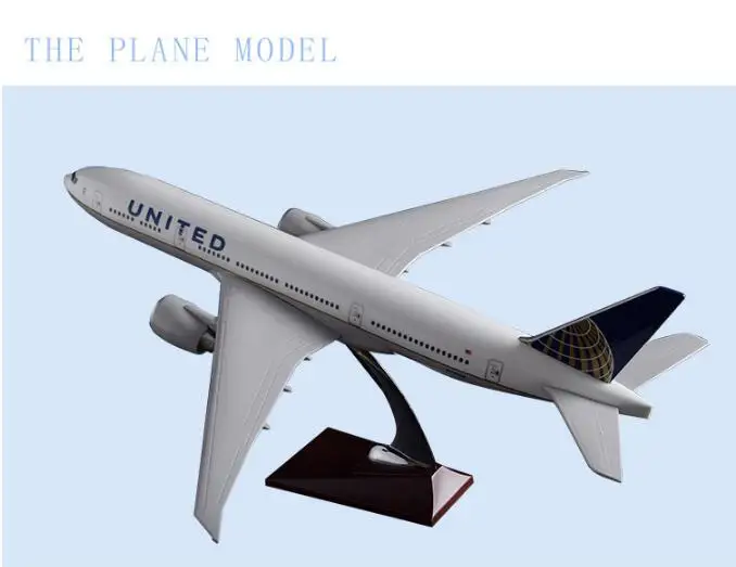 47 см модель самолета Боинг 777 авиакомпании США Канада авиалинии из смолы