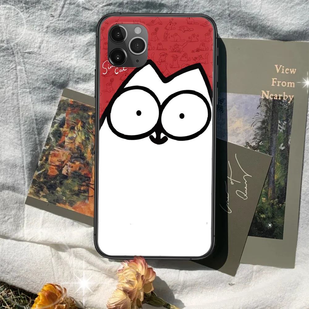 

Cartoons simoncat Phone Case Cover Hull For iphone 5 5s se 2020 6 6s 7 8 12 mini plus X XS XR 11 PRO MAX black Prime Tpu Shell